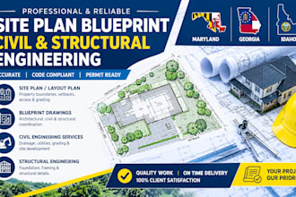 do maryland georgia idaho site plan blueprint civil and structural engineering