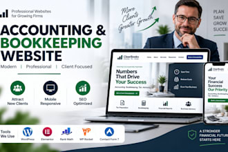 build accounting bookkeeping firm wordpress website to generate client leads
