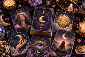 design beautiful tarot, oracle and manifestation card decks