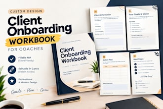 design fillable workbook pdf worksheet and canva ebook for business