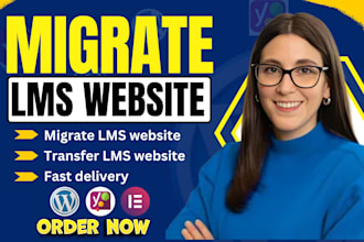 customize, transfer, migrate moodle lms elearning website, learndash