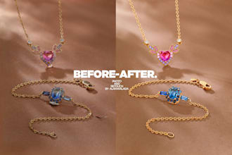 professionally retouch jewelry photos