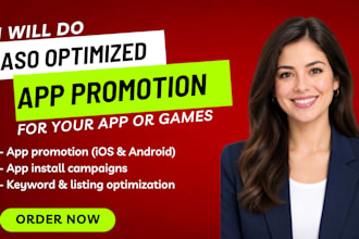 aso mobile app promotion ios app install android game promotion app marketing