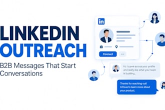 write linkedin outreach messages that generate b2b leads