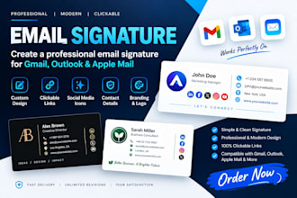 create a clickable email signature for gmail, outlook, apple