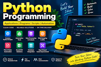 code python applications, programs, and scripts