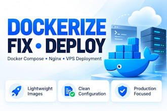 dockerize and deploy your application with docker compose