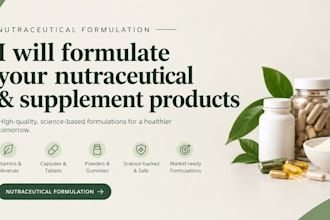 do professional nutraceutical formulation and supplement development