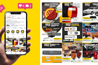 diseño de posts e historias para redes sociales
