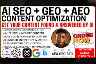 optimize your website content for SEO aeo and GEO visibility