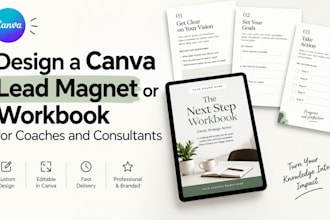 design a canva lead magnet or workbook for coaches and consultants