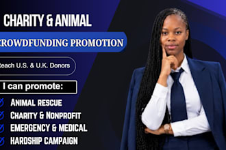 promote your charity or animal crowdfunding campaign to wealthy US and UK donors
