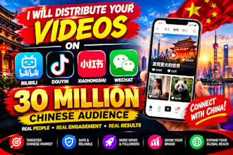 promote your video to 30 million chinese audiences on douyin bilibili and xhs