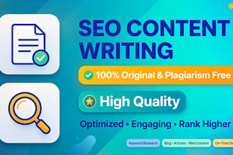 write SEO optimized website content
