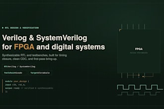 design and verify verilog and systemverilog rtl for fpga and digital systems