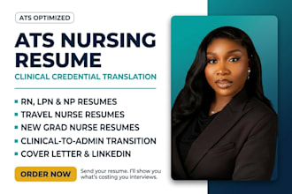write ats nursing resume for rn lpn np for healthcare roles