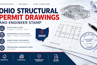 provide ohio structural permit drawings and engineer stamp