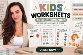 design  kids worksheets activity printables and educational games