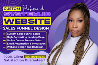 create systeme io landing page systeme io website design systeme io sales funnel