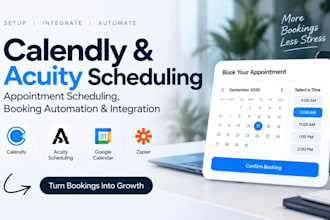 setup calendly appointment scheduling, booking automation and integration