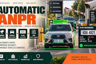 develop automatic license plate recognition and vehicle detection system