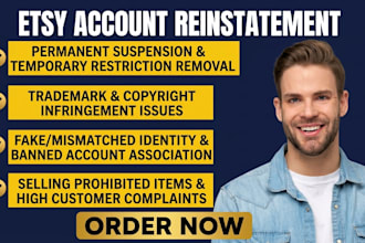 do etsy account reinstatement reopen etsy suspension etsy appeal letter support