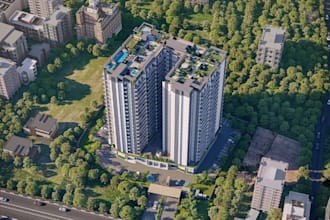produce architecture highrise building,urban space planning, mixused development
