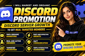 market your discord promotion, discord server growth to get real targeted member