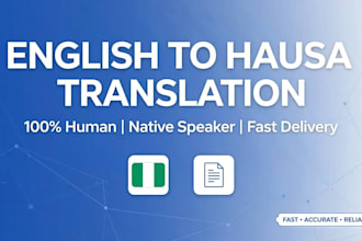 translate english to hausa and hausa to english accurately