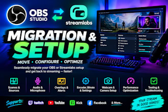 migrate and configure streamlabs or obs studio setup