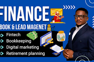 write personal finance ebook, real estate, stock market, b2b, lead magnet design