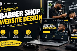 build barber shop website, barber website, hair salon website, grooming website