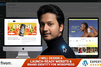 design a cro website and brand identity in wordpress