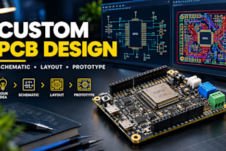 design custom arduino esp32 stm32 pcb schematic and circuit board