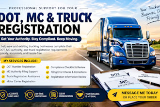 set up dot, mc, and truck registration