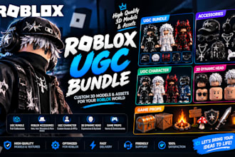 model a roblox ugc bundle in blender