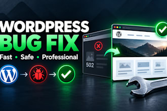 fix wordpress bugs, errors, and broken website issues
