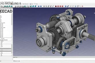 create 3d parametric mechanical cad models and assemblies in freecad