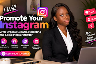 grow instagram with organic promotion, marketing and engaging content strategy