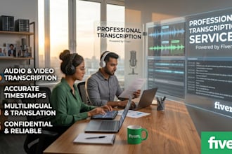 do fast and accurate audio vedios transcription