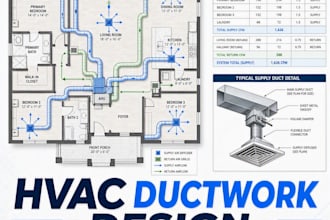design atlanta hvac ductwork ventilation layouts airflow calculations