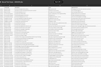 write detailed manual test cases for your web or mobile application