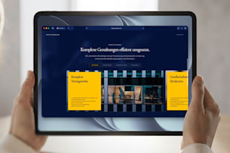 build a data driven enterprise website
