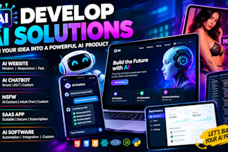 develop ai website, ai chatbot, nsfw, saas app and ai software