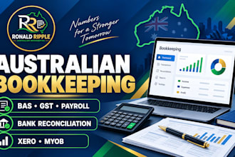 do bookkeeping cleanup, bank reconciliation, bas, gst and payroll for australian