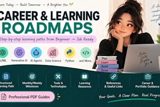 create detailed career and learning roadmaps in PDF