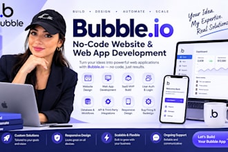 build no code website, bubble developer, bubble io website design