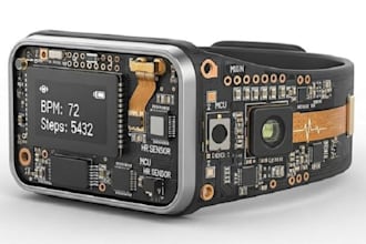 design wearable pcb with esp32, ble, nfc and motion sensor