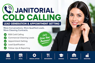 janitorial cold calling commercial cleaning lead generation appointment setting
