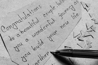 handwrite notes, letters and documents